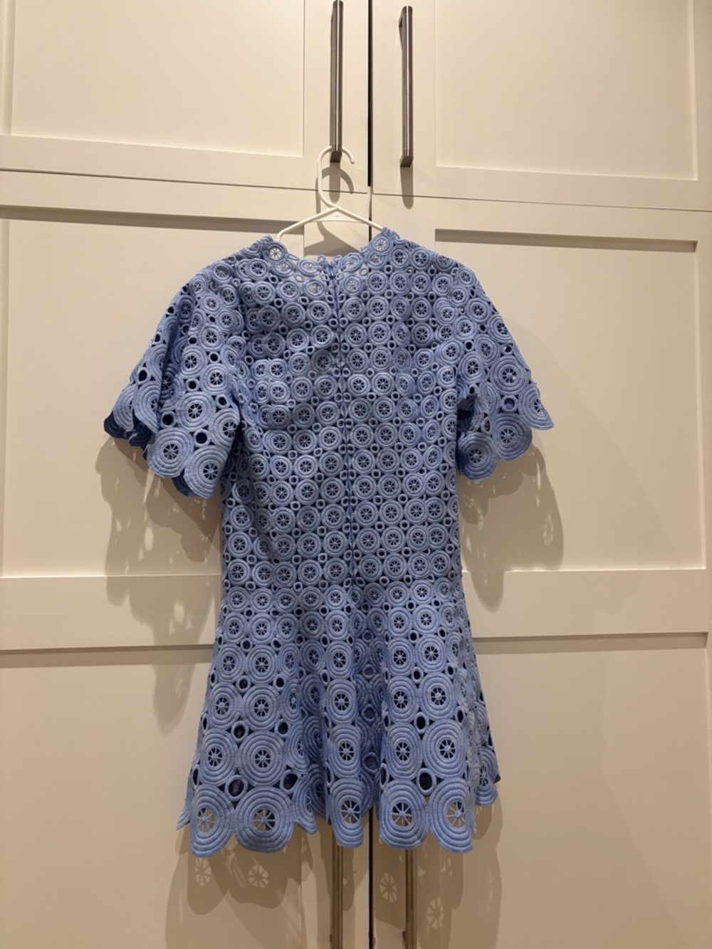 Jonathan Simkhai | Mercy Circle Lace Mini Dress Hydrangea | nwt size 4 - Picture 4 of 5